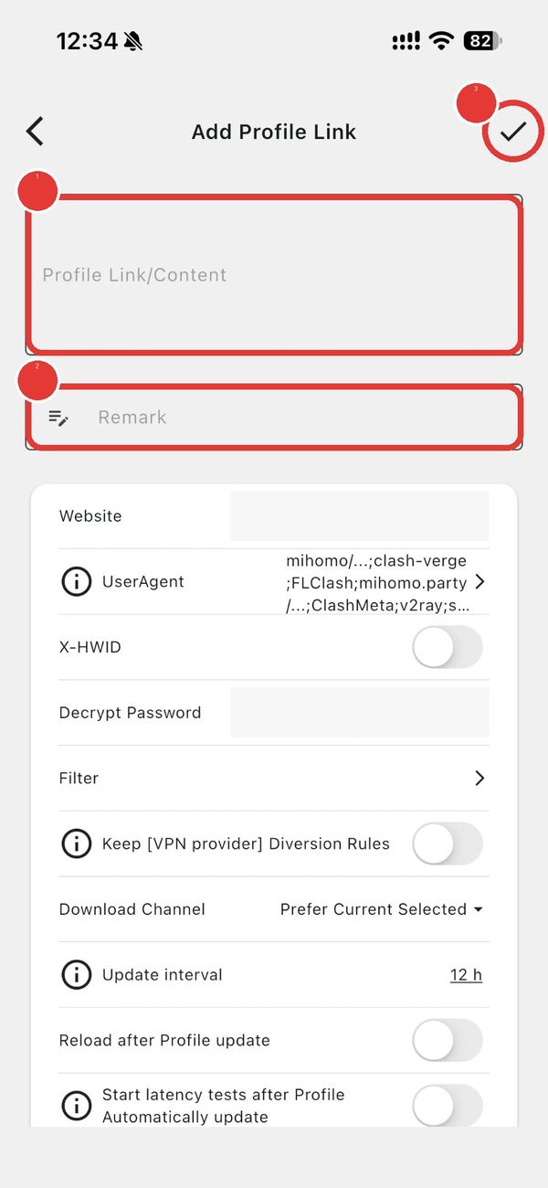 Paste the link and save